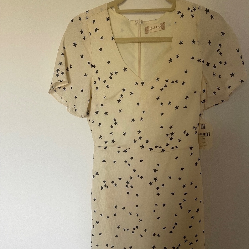 BNWT Altar’d State Star Print Ruffle Mini Dress